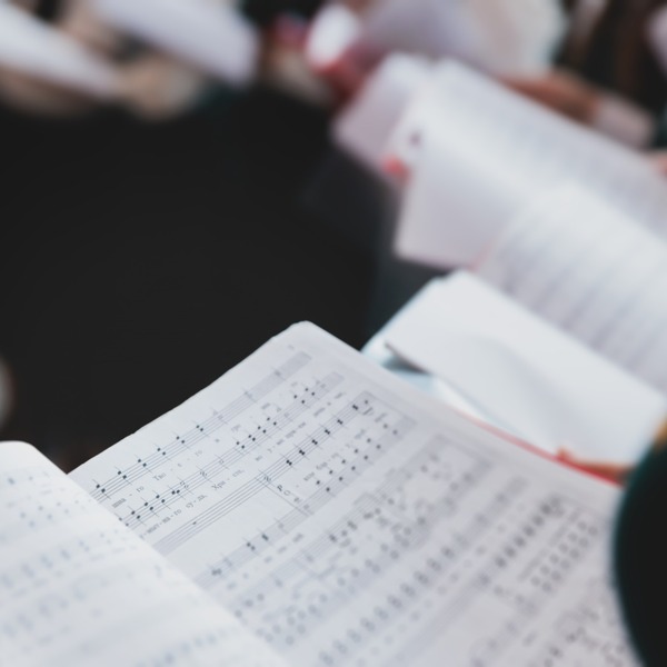 A church choir in a cathedral.